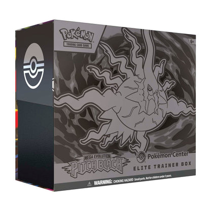 Mega Evolution Pitch Black Pokemon Center Elite Trainer Box front