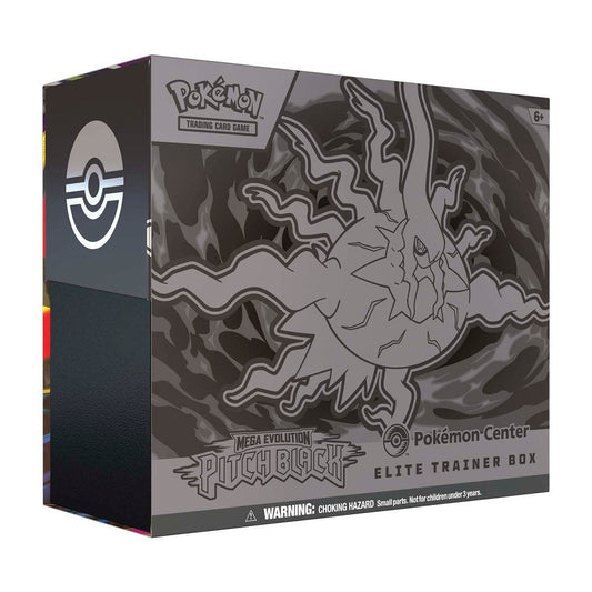 Mega Evolution Pitch Black Pokemon Center Elite Trainer Box front