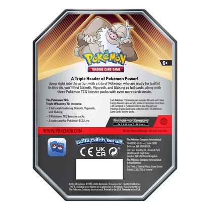 Pokémon TCG: Slaking Triple Whammy Tin