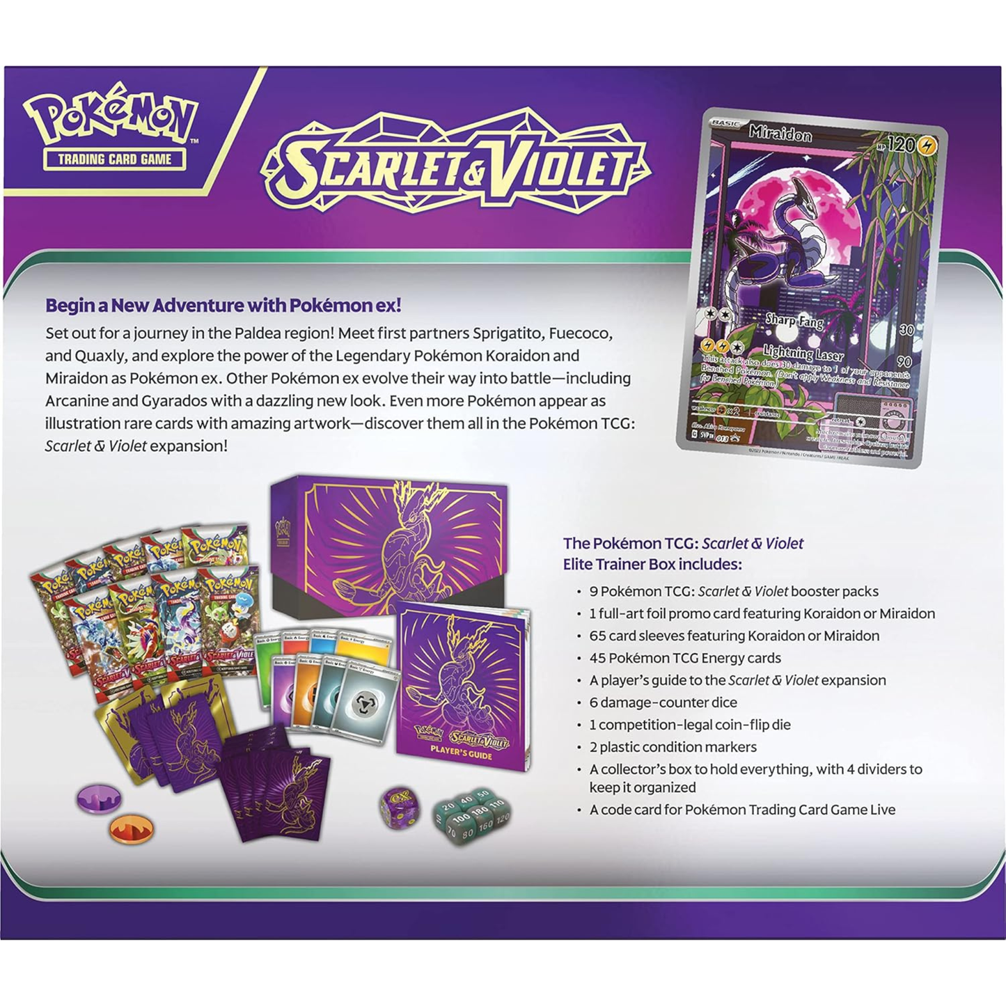 Pokémon TCG: Scarlet & Violet Elite Trainer Box (Miraidon)