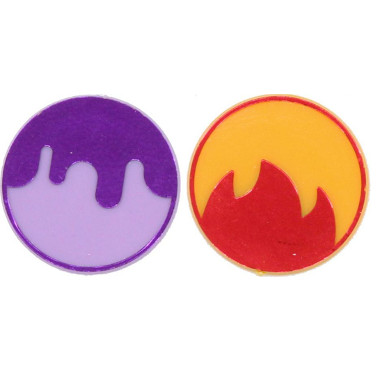 Pokémon TCG: Poison & Burn Plastic Condition Markers (Scarlet & Violet)