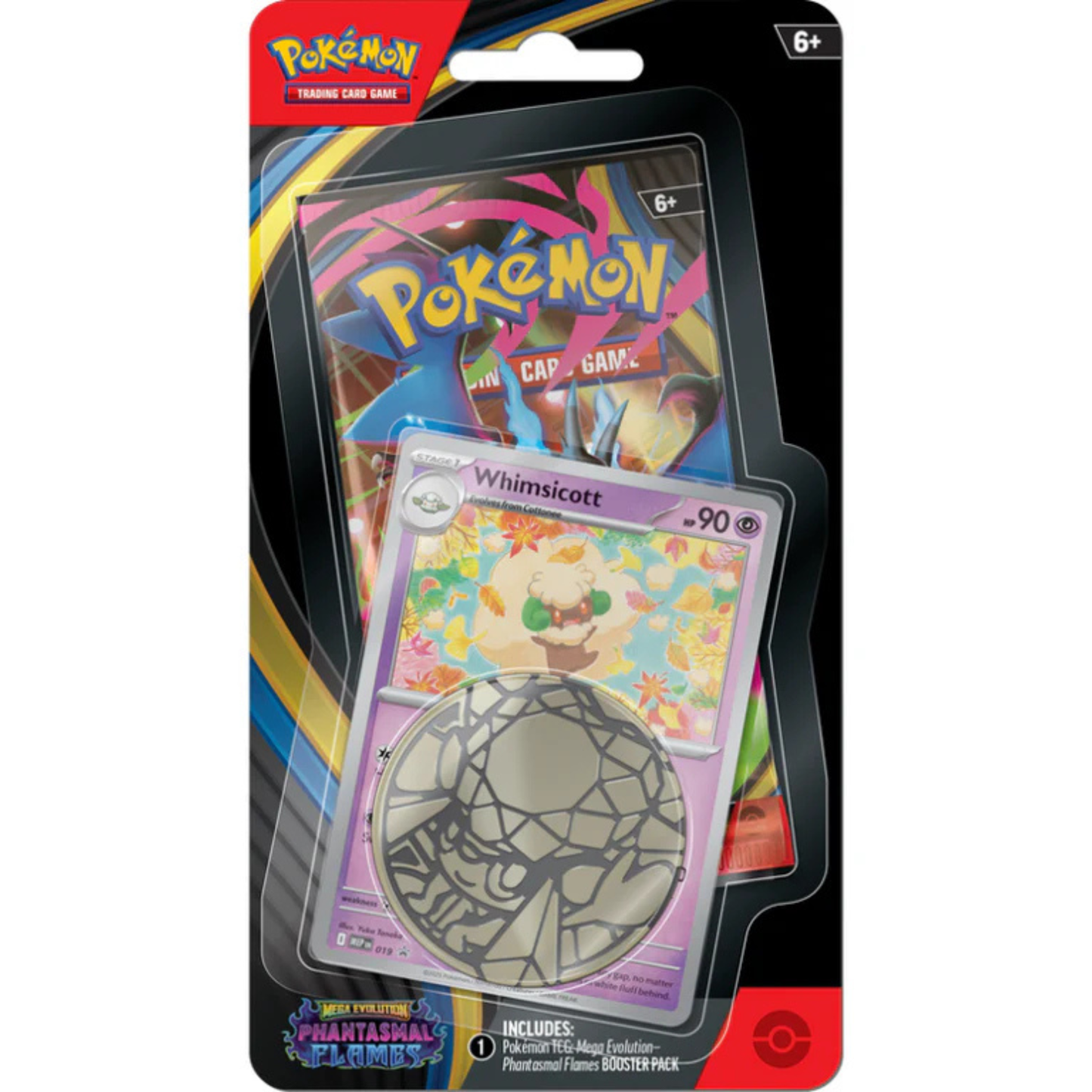 Pokemon TCG: Mega Evolution Phantasmal Flames Single Pack Blister (1 promo at random)