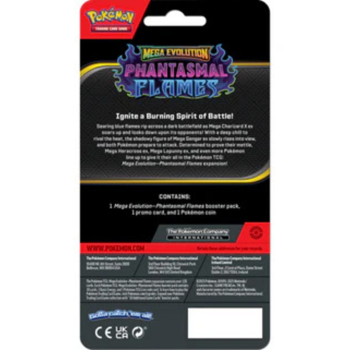 Pokemon TCG: Mega Evolution Phantasmal Flames Single Pack Blister (1 promo at random)