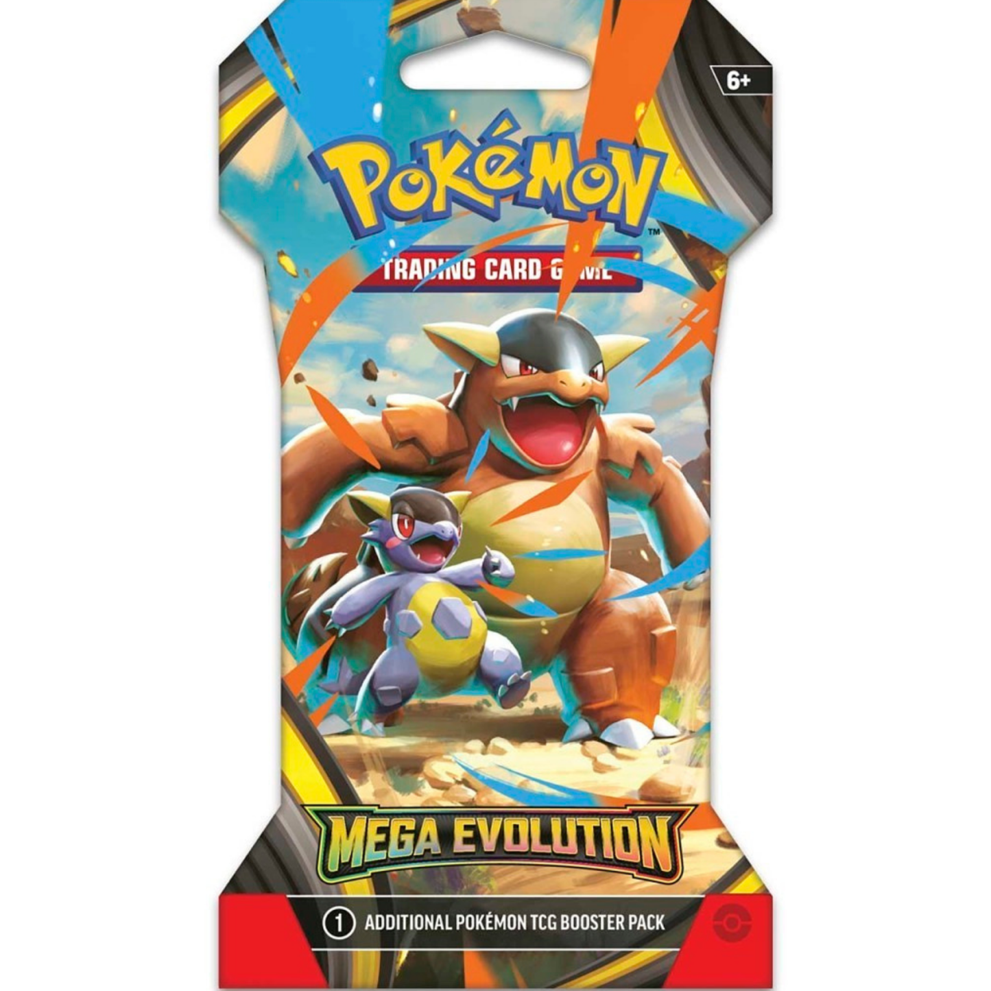 Pokémon TCG: Mega Evolution Sleeved Booster Pack (Kangaskhan) - 10 Cards