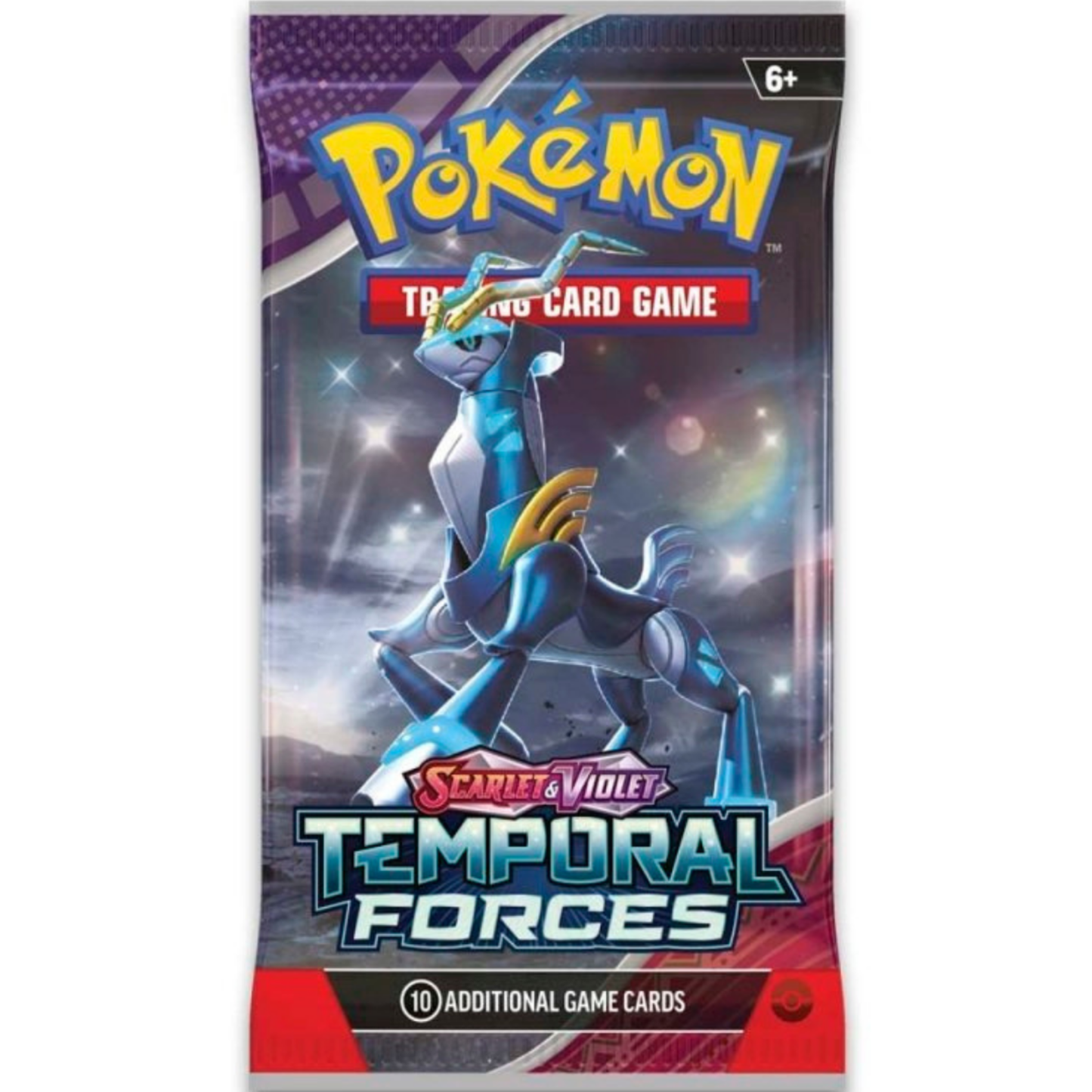 Pokémon TCG: Scarlet & Violet-Temporal Forces Booster Pack (10 Cards) - Iron Crown ex