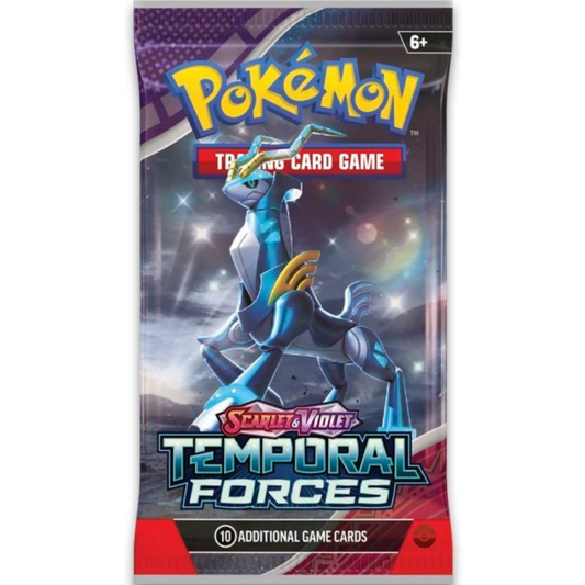 Pokémon TCG: Scarlet & Violet-Temporal Forces Booster Pack (10 Cards) - Iron Crown ex
