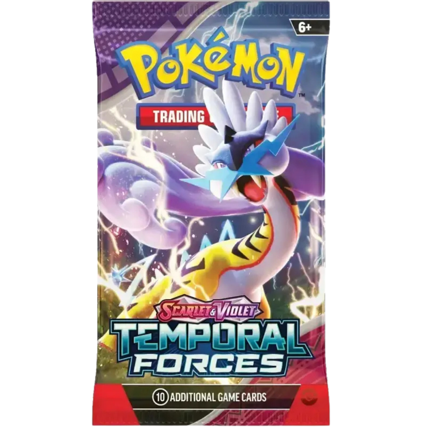 Pokémon TCG: Scarlet & Violet-Temporal Forces Booster Pack (10 Cards) - Raging Bolt ex