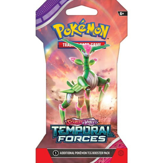 Pokémon TCG: Scarlet & Violet-Temporal Forces Sleeved Booster Pack (10 Cards) - Iron Leaves Ex