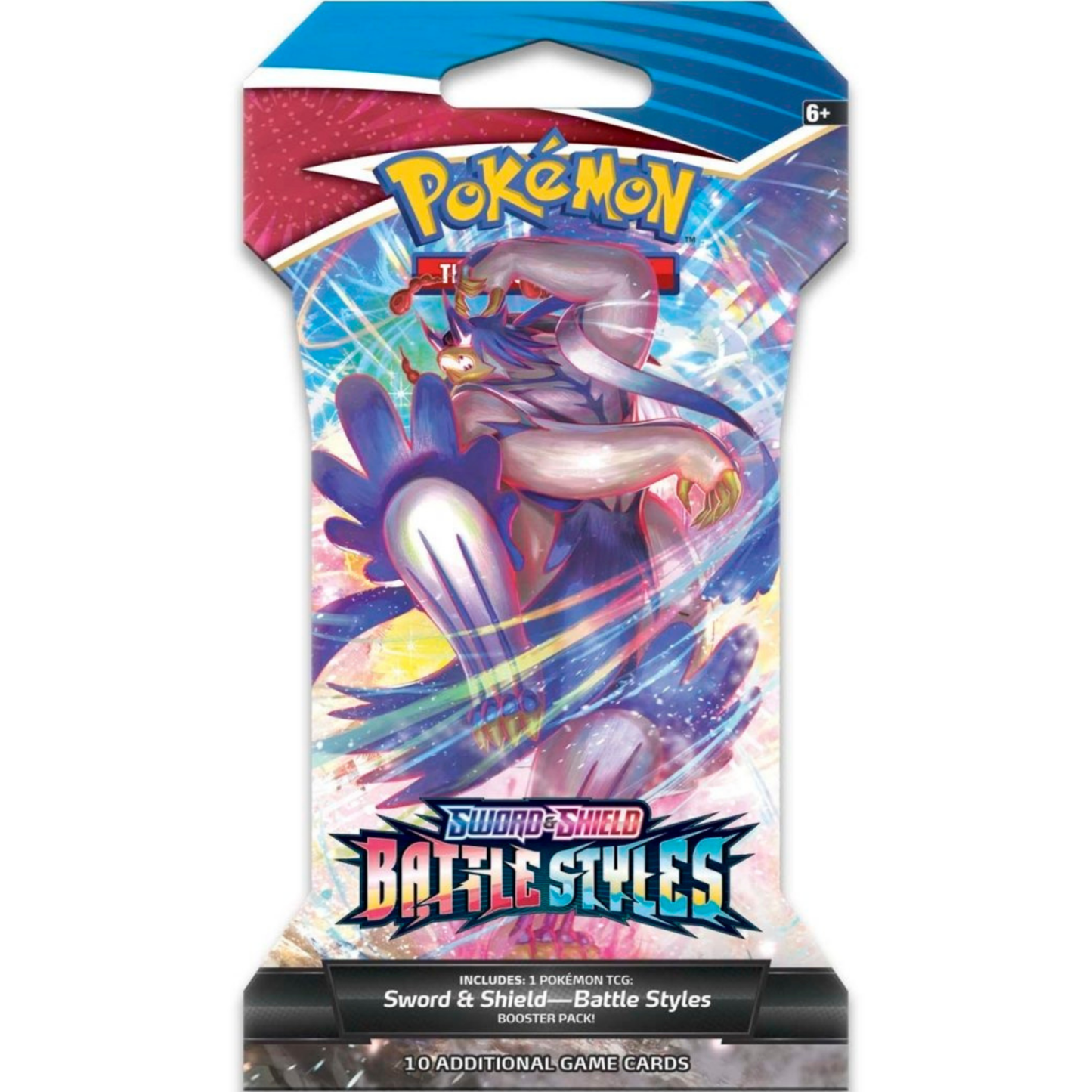 Pokémon TCG: Sword & Shield-Battle Styles Sleeved Booster Pack (10 Cards) - Double Strike Urshifu VMAX