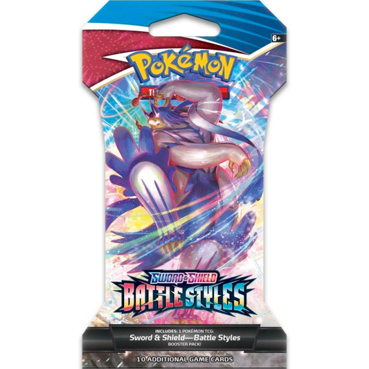 Pokémon TCG: Sword & Shield-Battle Styles Sleeved Booster Pack (10 Cards) - Double Strike Urshifu VMAX