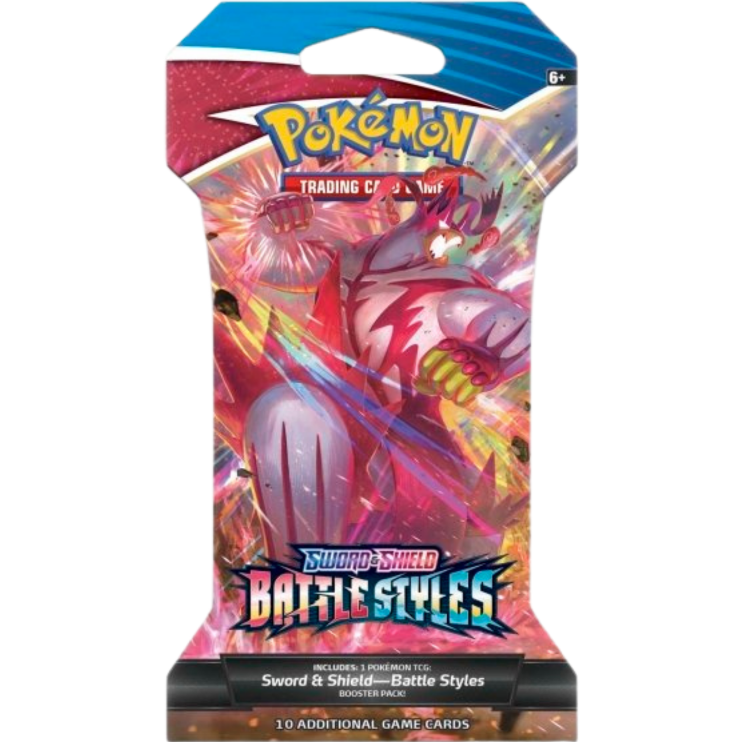 Pokémon TCG: Sword & Shield-Battle Styles Sleeved Booster Pack (10 Cards) - Single Strike Urshifu VMAX