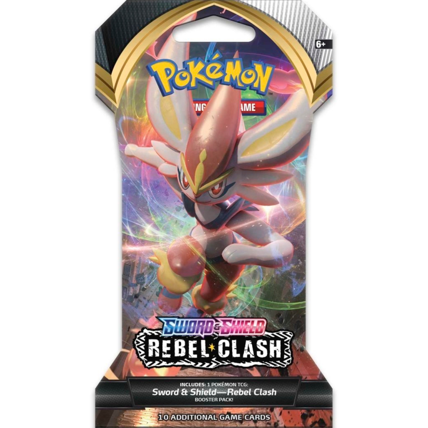 Pokémon TCG: Sword & Shield-Rebel Clash Sleeved Booster Pack (10 Cards)