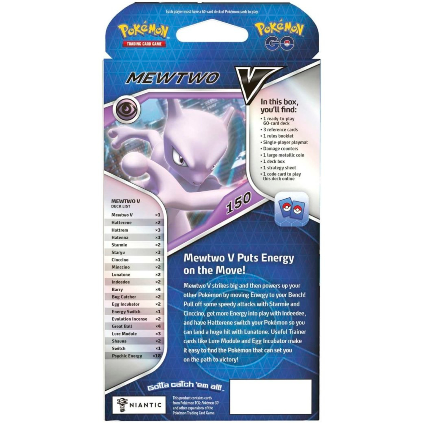 Pokémon TCG: Pokémon GO Mewtwo V Battle Deck