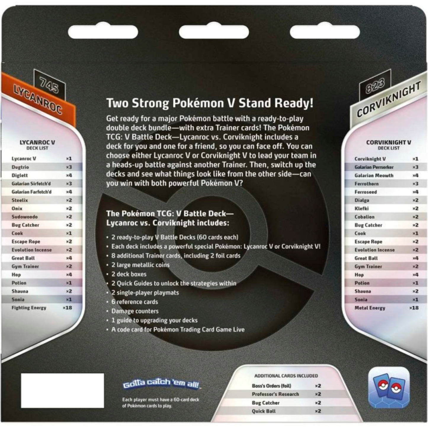 Pokémon TCG: V Battle Deck (Lycanroc vs. Corviknight)