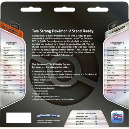 Pokémon TCG: V Battle Deck (Lycanroc vs. Corviknight)