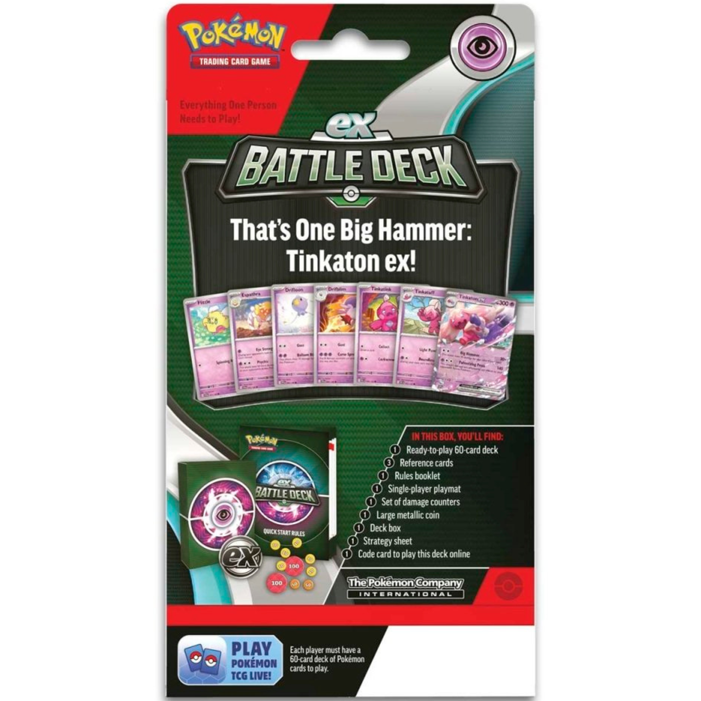 Pokémon TCG: Tinkaton ex Battle Deck (Ready-to-Play 60-Card Deck)