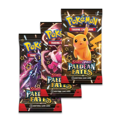 Pokémon TCG: Scarlet & Violet—Paldean Fates Tech Sticker Collection – Maschiff (1 Foil Promo Card & 3 Booster Packs)