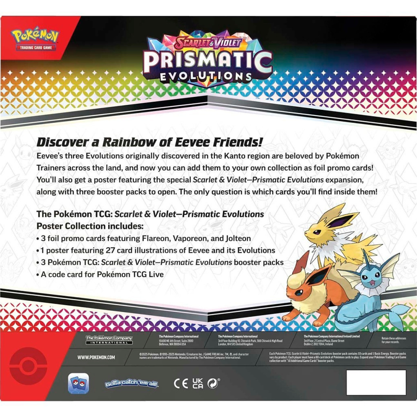 Pokémon TCG: Scarlet & Violet—Prismatic Evolutions Poster Collection