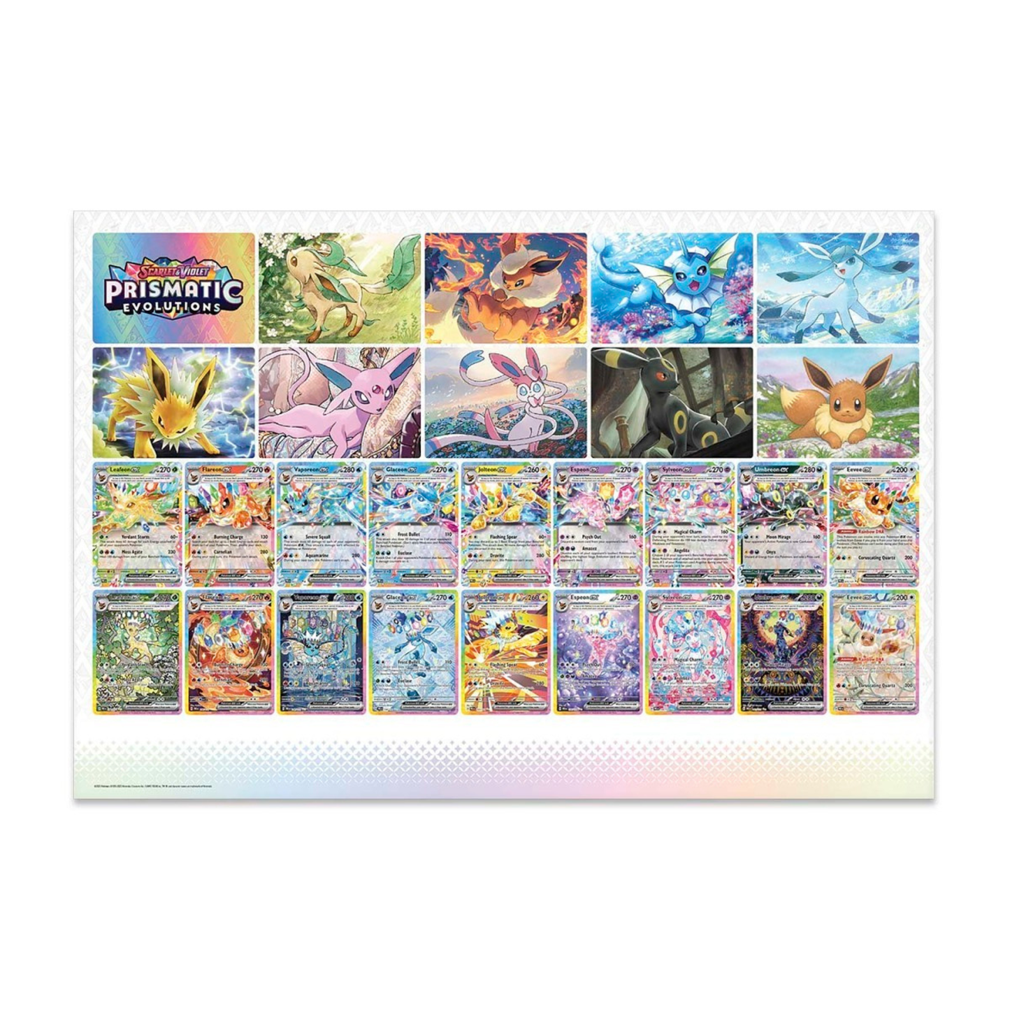 Pokémon TCG: Scarlet & Violet—Prismatic Evolutions Poster Collection