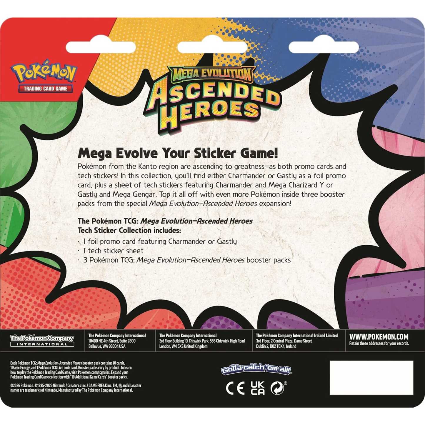 Pokémon TCG: Mega Evolution-Ascended Heroes Tech Sticker Collection - Charmander