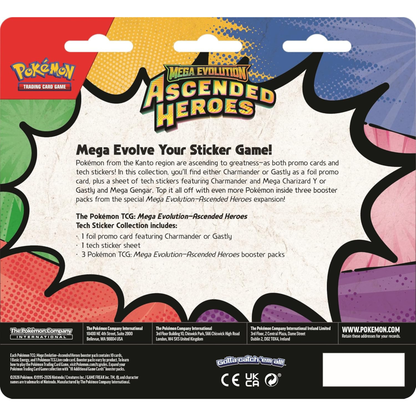 Pokémon TCG: Mega Evolution-Ascended Heroes Tech Sticker Collection - Charmander