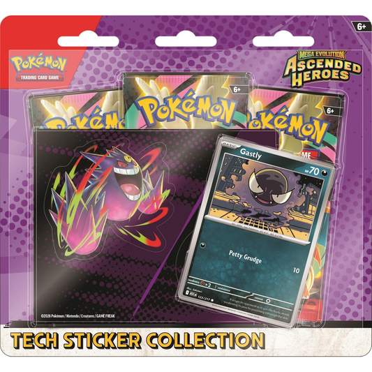 Pokémon TCG: Mega Evolution-Ascended Heroes Tech Sticker Collection - Gastly