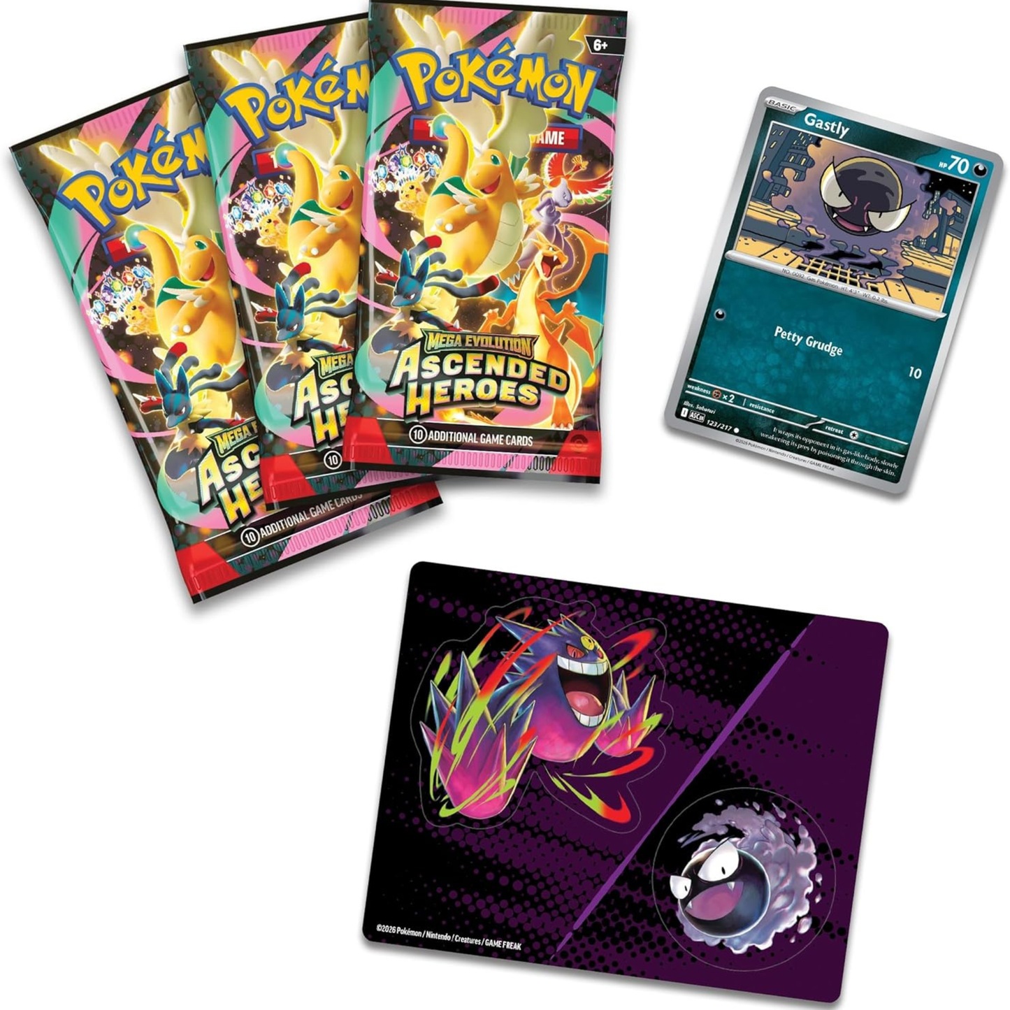 Pokémon TCG: Mega Evolution-Ascended Heroes Tech Sticker Collection - Gastly