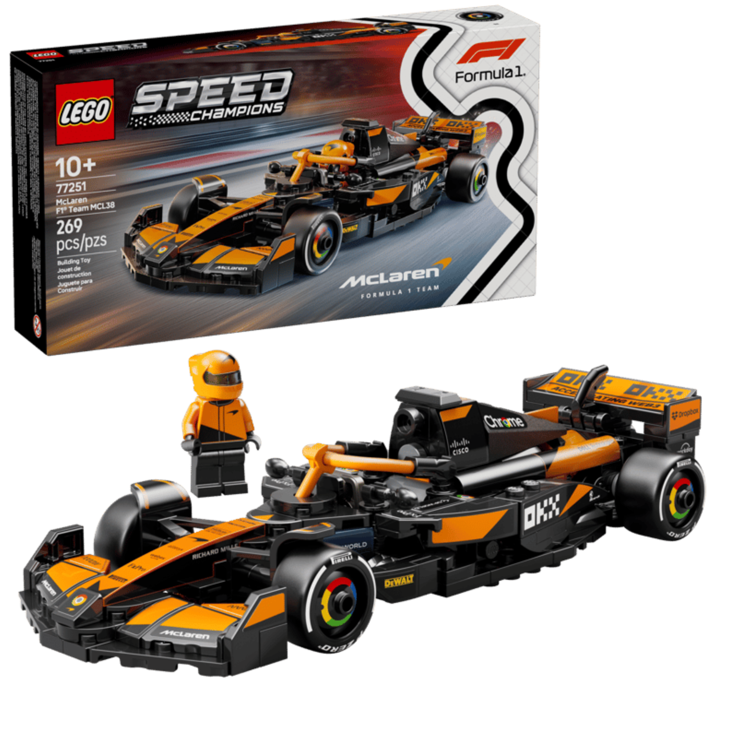 LEGO Speed Champions: McLaren F1  Race Car Building Set (77251)