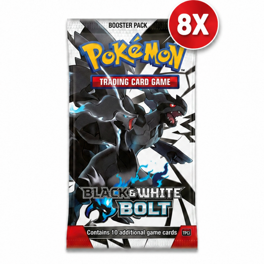 Pokémon TCG: Scarlet & Violet - Black Bolt Booster Bundle (8 Packs)