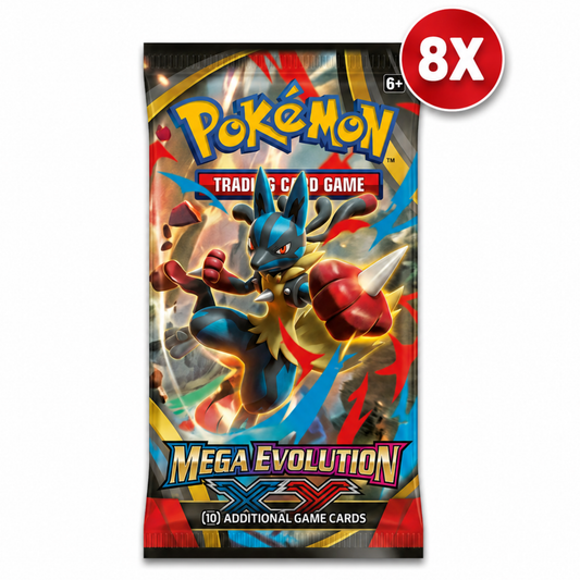 Pokémon TCG: Mega Evolution Booster Bundle (8 Packs)
