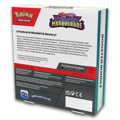 Pokémon TCG: Scarlet & Violet Twilight Masquerade Booster Bundle