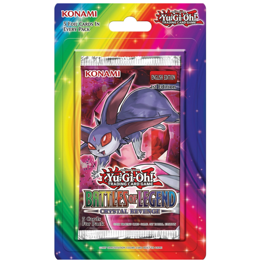 Yu-Gi-Oh! Battles of Legend: Crystal Revenge Blister Pack (5 Cards, 1st Edition)