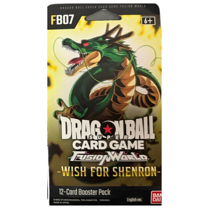 Dragon Ball Super Card Game Fusion World Wish for Shenron (FB07) Booster Pack