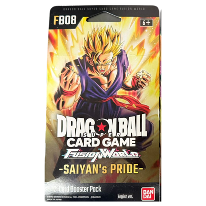 Dragon Ball Super Card Game Fusion World Saiyan's Pride (FB08) Booster Pack
