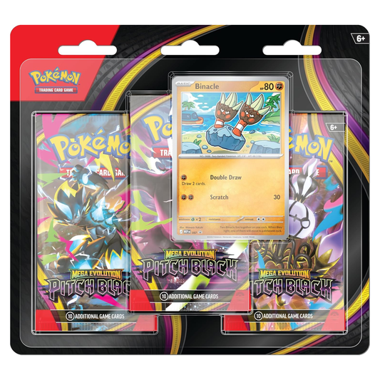(PRE-ORDER) Pokémon TCG: Mega Evolution – Pitch Black 3-Pack Blister
