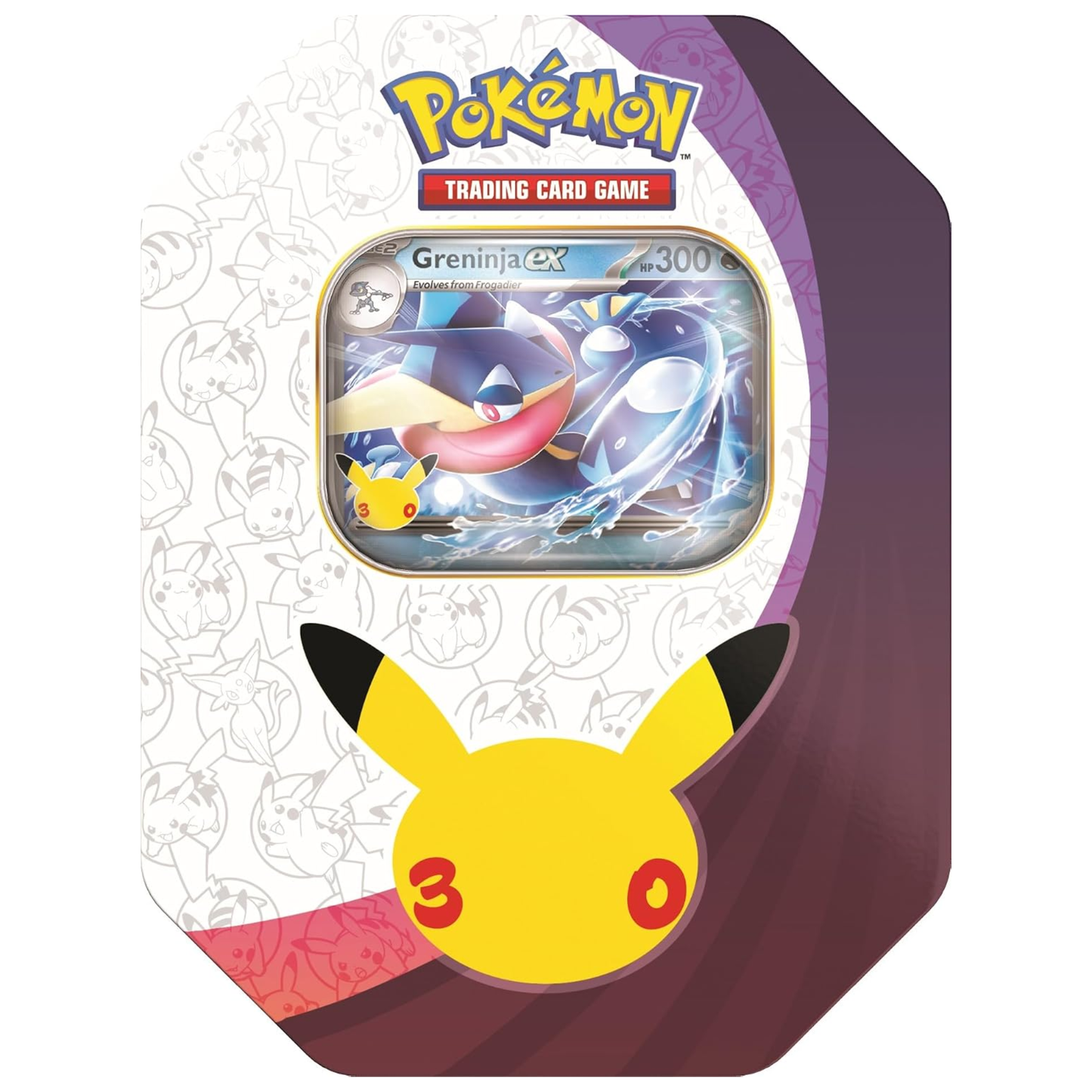 (PRE-ORDER) Pokémon TCG: 30th Celebration Pokémon ex Tin – Greninja ex