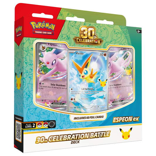 (PRE-ORDER) Pokémon TCG: 30th Celebration Battle Deck – Espeon ex
