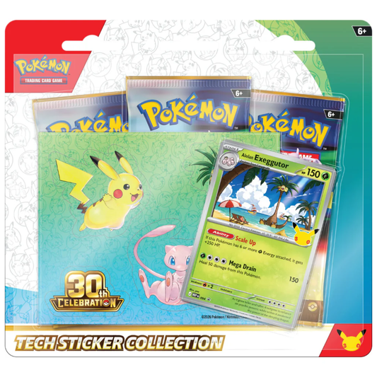 (PRE-ORDER) Pokémon TCG: 30th Celebration Tech Sticker Collection – Alolan Exeggutor