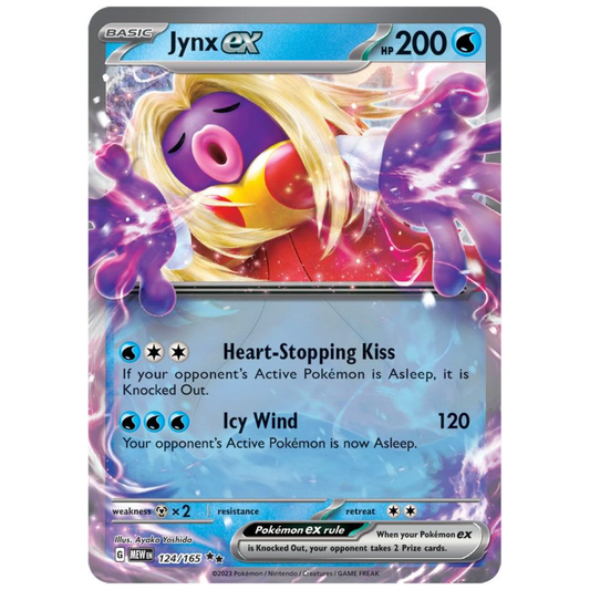 Pokémon TCG: Jynx ex #124 – Scarlet & Violet 151 Single Card