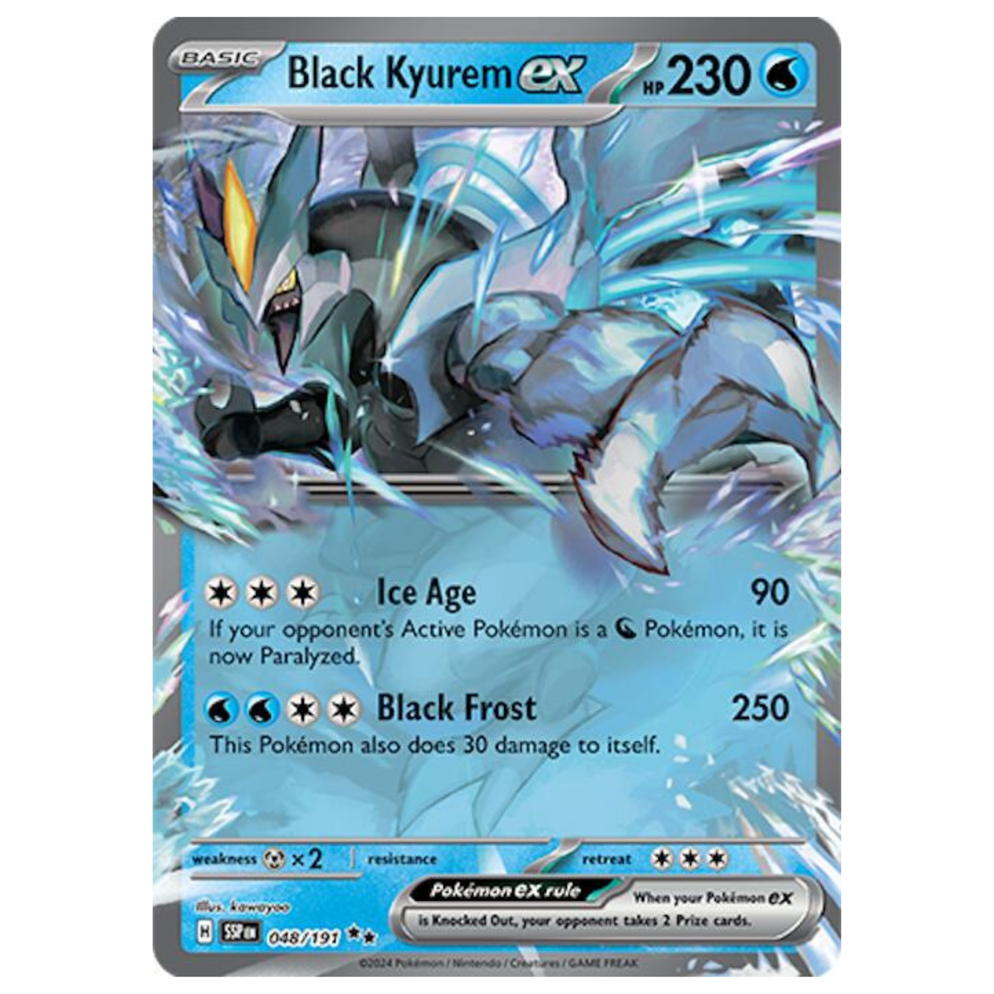 Pokémon TCG: Black Kyurem ex #48 – Surging Sparks Single Card