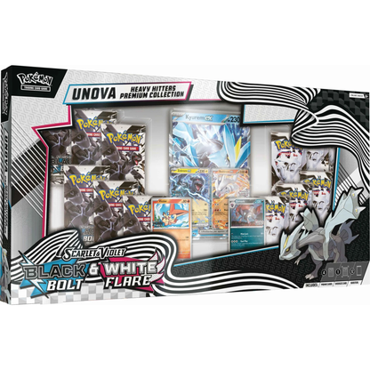 Pokémon TCG: Unova Heavy Hitters Premium Collection Scarlet & Violet - Black Bolt & White Flare