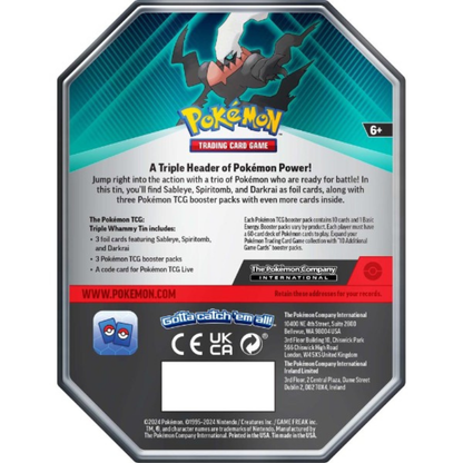 Pokémon TCG: Darkai Triple Whammy Tin