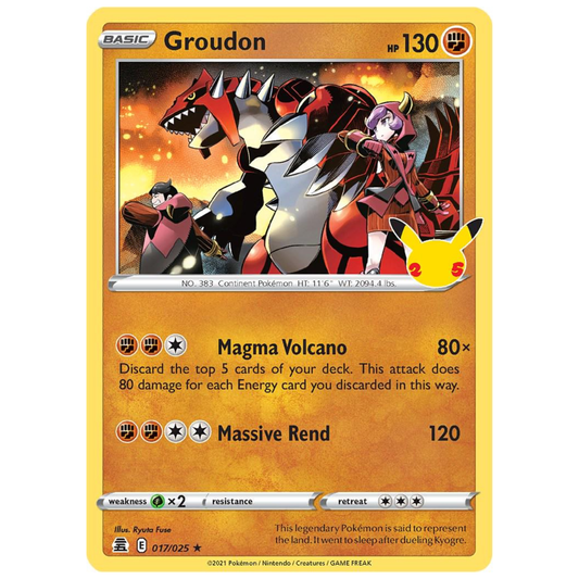 Pokémon TCG: Groudon #17 – Celebrations Single Card