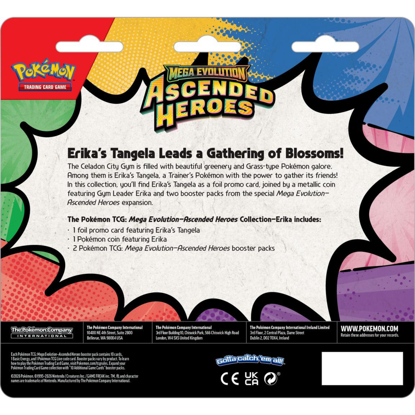 Pokémon TCG: Mega Evolution-Ascended Heroes 2 Pack Blister - Erika