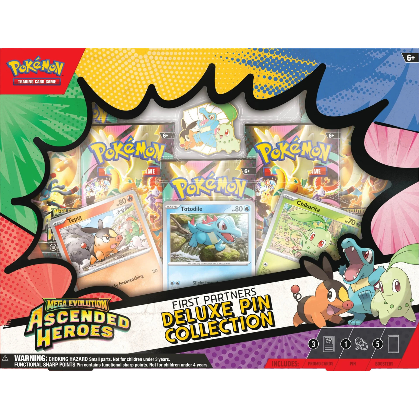 Pokémon TCG: Mega Evolution - Ascended Heroes First Partners Deluxe Pin Collection