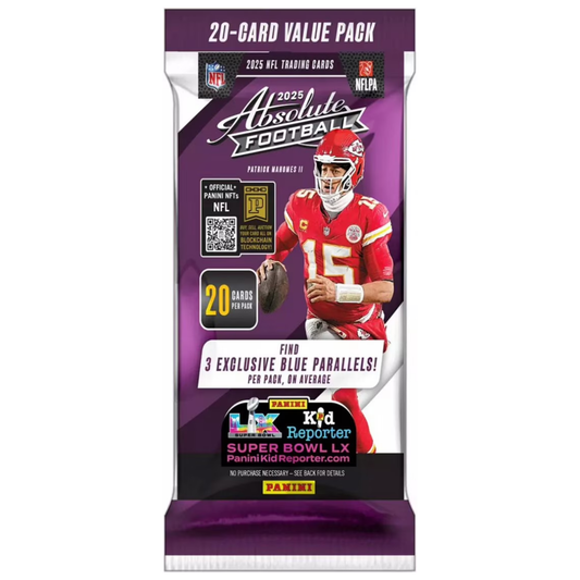 2025 Panini Absolute Football Value Pack (20 Cards)