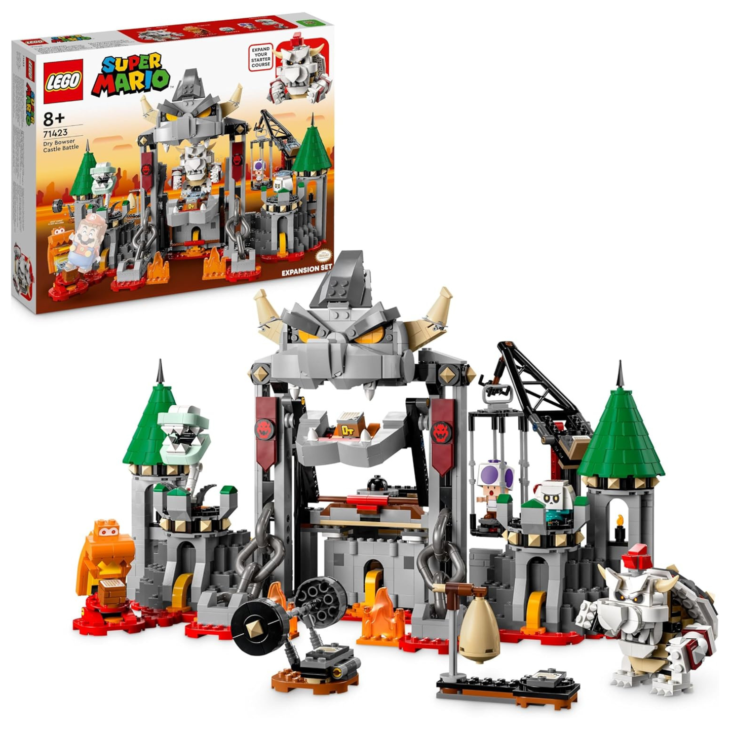 LEGO Super Mario: Dry Bowser Castle Battle Expansion Set (71423)