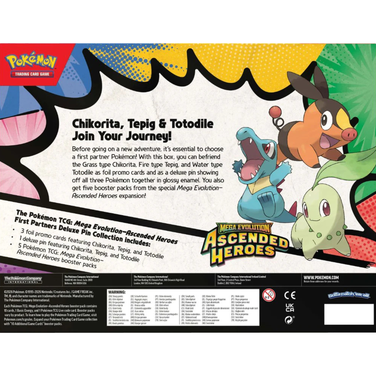 Pokémon TCG: Mega Evolution - Ascended Heroes First Partners Deluxe Pin Collection
