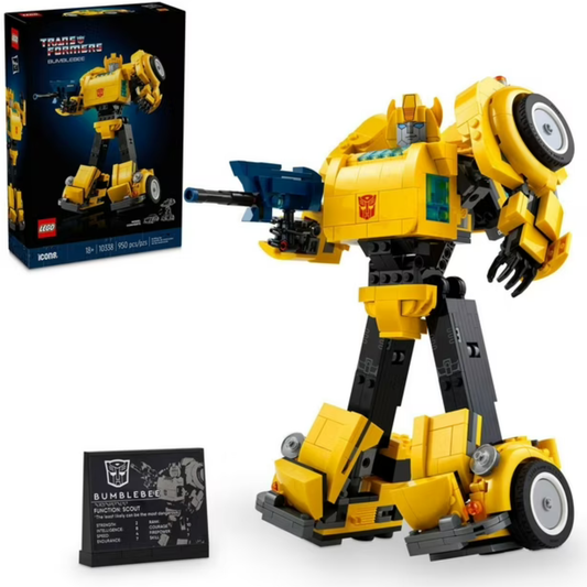 LEGO Icons: Transformers Bumblebee Action Figure Building Set (10338)