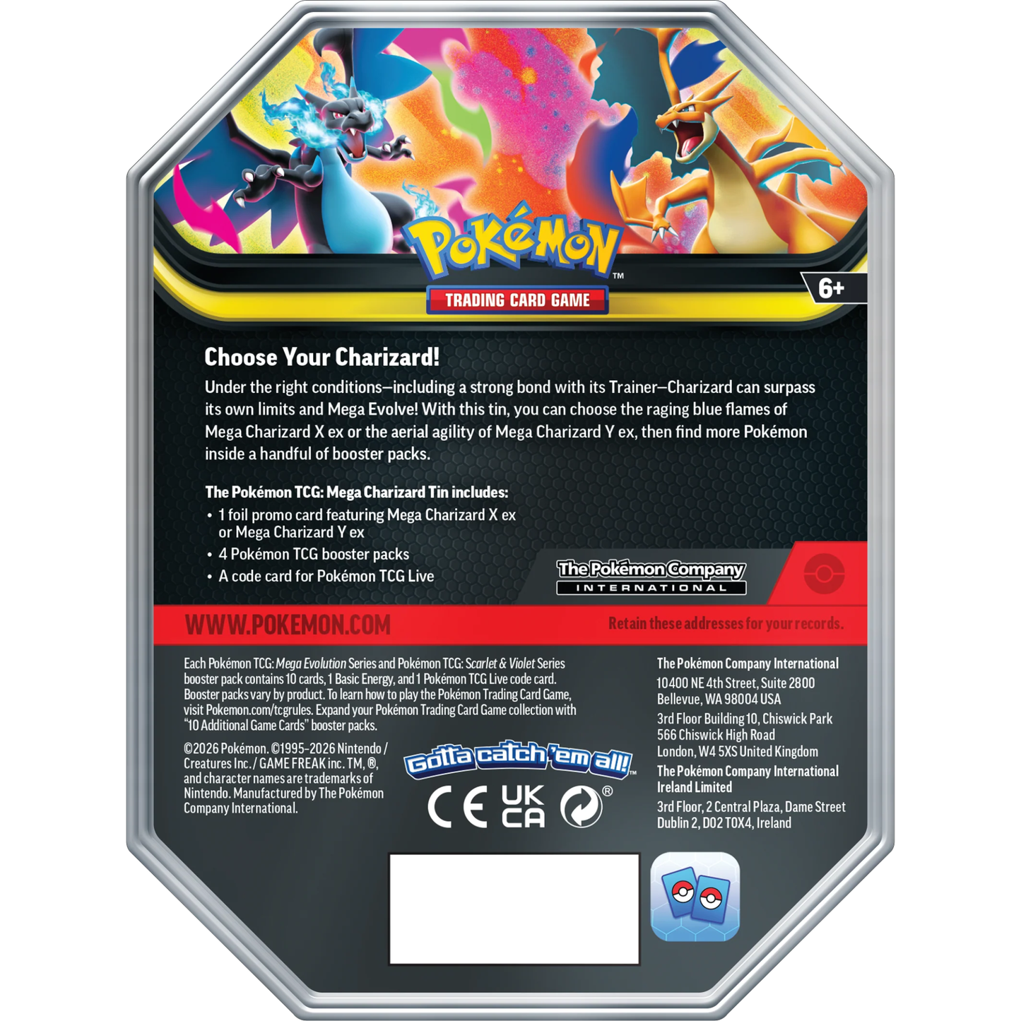 Pokémon TCG: Mega Charizard Y ex Tin